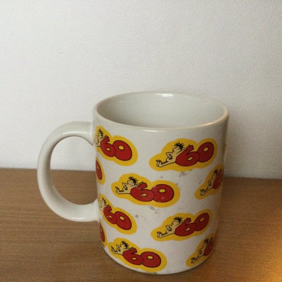 Contenova collection porcelain coffee tea mug happy 60th birthday so you are 60 - Picture 4 of 6